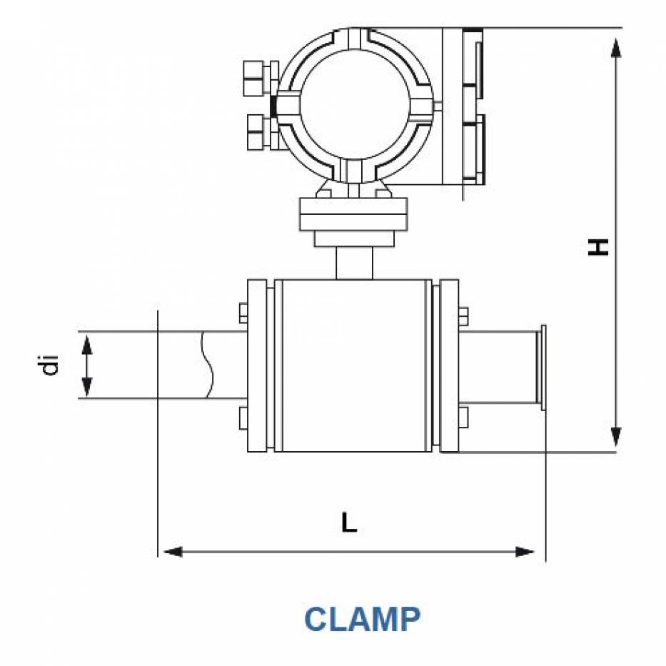 Electromagnetic flowmeter SA 20 MAG - CLAMP